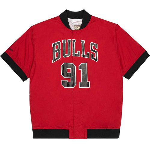 NBA OFF COURT SS N&N WARM UP JACKET BULLS DENNIS RODMAN - Mitchell And Ness - Modalova