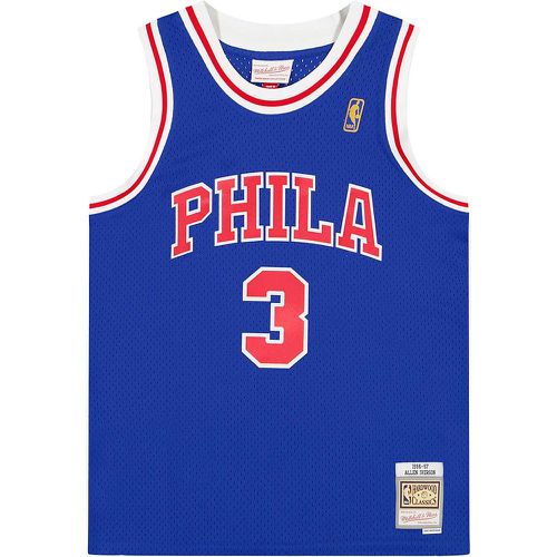 NBA PHILADELPHIA 76ERS 1996-97 ALTERNATE SWINGMAN JERSEY ALLEN IVERSON, Philadelphia blu - Mitchell And Ness - Modalova