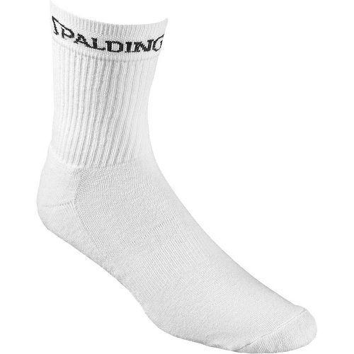 Mid Cut Socks Triple Pack, bianco - Spalding - Modalova