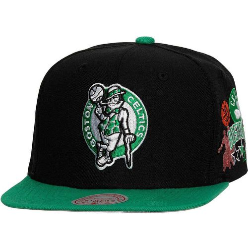 NBA HARDWOOD CLASSICS BOSTON CELTICS PATCH OVERLOAD SNAPBACK CAP, nero - Mitchell And Ness - Modalova