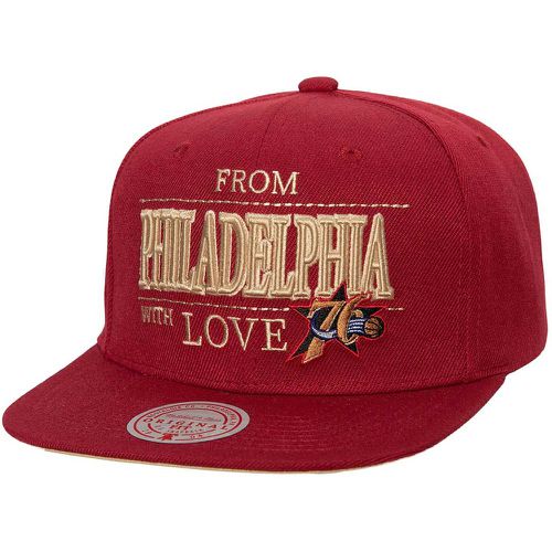 NBA PHILADELPHIA WITH LOVE SNAPBACK CAP, rosso/ - Mitchell And Ness - Modalova