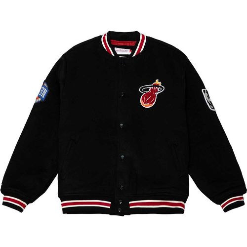 NBA MIAMI HEAT HARDWOOD CLASSICS WOOL VARSITY JACKET - Mitchell And Ness - Modalova