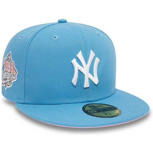 MLB NEW YORK YANKEES 1999 WORLD SERIES PATCH 59FIFTY CAP, blu - new era - Modalova