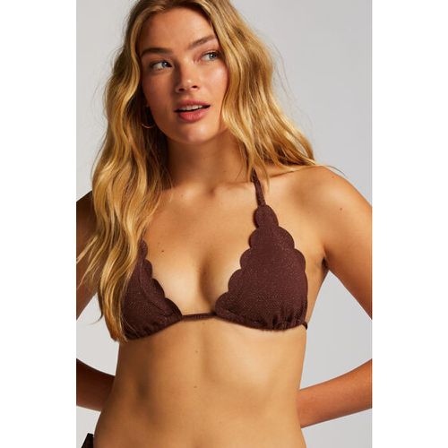 Scallop Lurex Triangle Bikini Top - Hunkemöller - Modalova