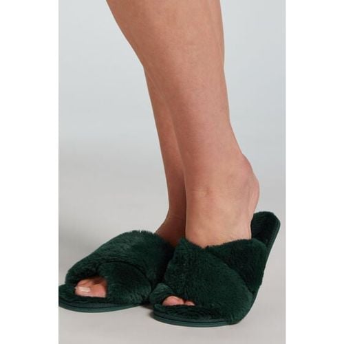 Crossed Fake Fur Slippers - Hunkemöller - Modalova