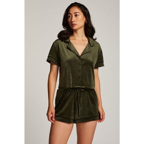 Hunkemöller Velvet shorts Green - Hunkemöller - Modalova