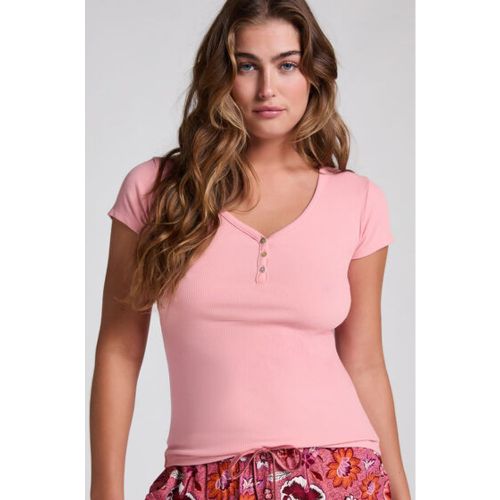 Top de pijama de manga corta Henley - Hunkemöller - Modalova