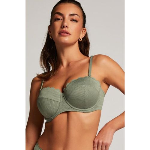 Top de bikini preformado con efecto realce Scallop Copa A - E - Hunkemöller - Modalova