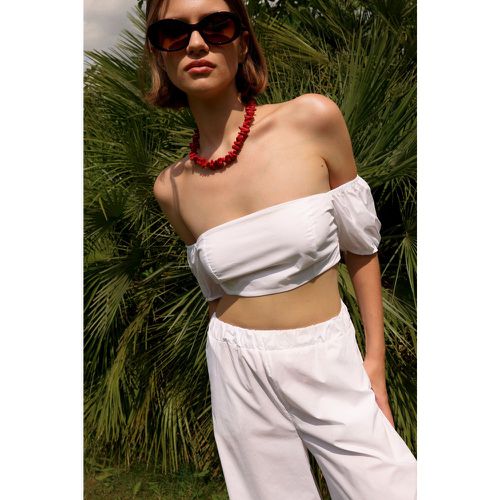 Top cropped in cotone con maniche a tre quarti - Imperial - Modalova