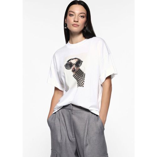 T-shirt oversize con stampa cane glamour - Imperial - Modalova