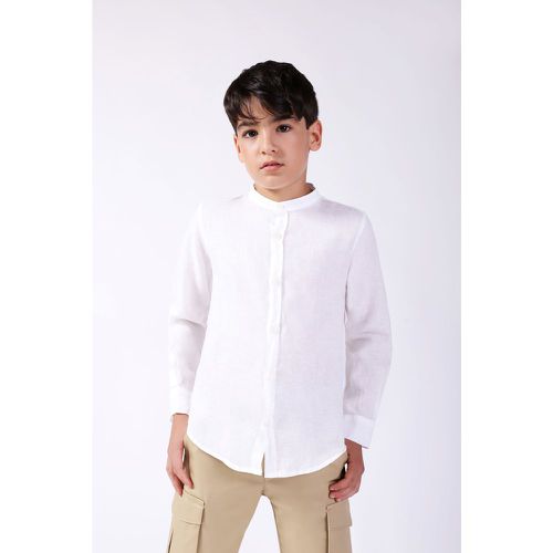 Camicia bambino monocolour con colletto alla coreana - Imperial - Modalova