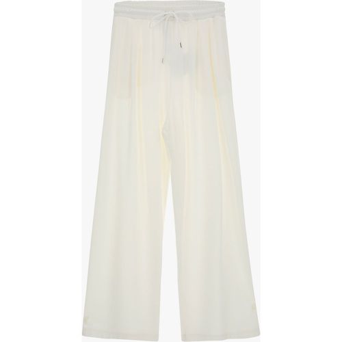 Pantaloni straight monocolour con coulisse e pinces - Imperial - Modalova