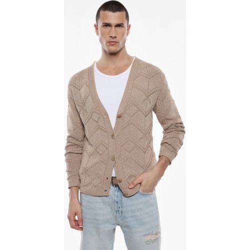 Cardigan geometrico con bottoni e maniche lunghe - Imperial - Modalova