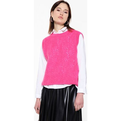 Maglione smanicato ricamato con collo rotondo - Imperial - Modalova