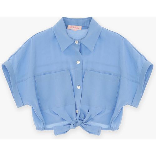 Camicia bambina monocolour con dettaglio fiocco - Imperial - Modalova