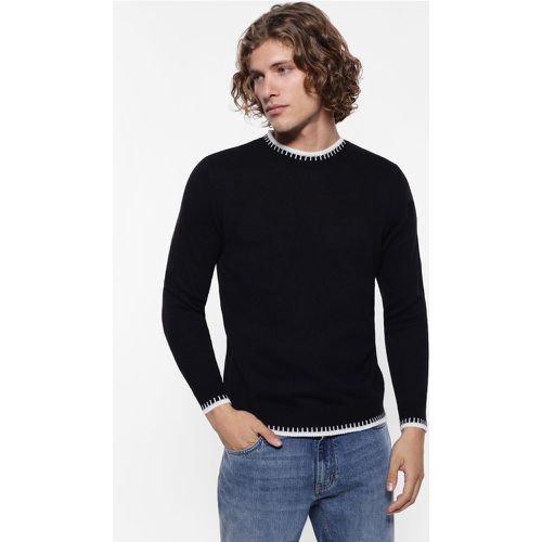 Maglione girocollo con orli a contrasto - Imperial - Modalova