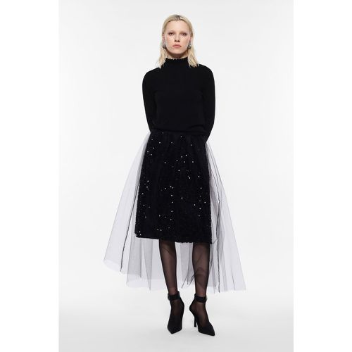 Gonna midi con tulle e paillettes - Imperial - Modalova