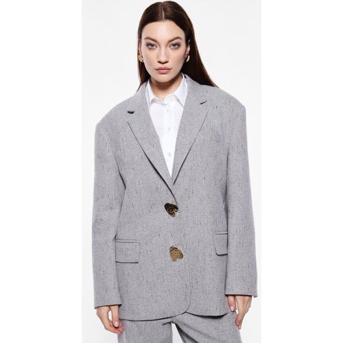 Blazer texturizzato con bottoni decorativi - Imperial - Modalova