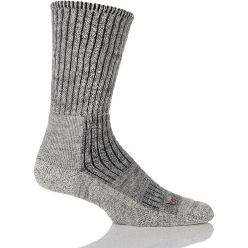 Pair Stone Comfort Trekker Socks For All Day Trekking and Hiking Men's 6-8.5 Mens - Bridgedale - Modalova