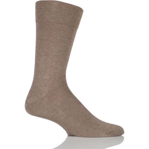 Pair Nutmeg Melange Sensitive London Cotton Left and Right Socks With Comfort Cuff Men's 8.5-11 Mens - Falke - Modalova