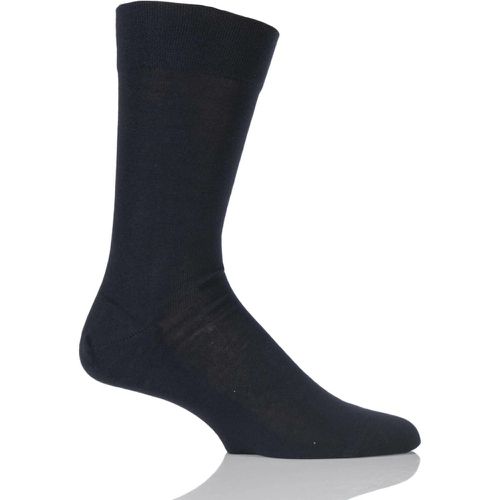 Pair Dark Navy Sensitive London Cotton Left and Right Socks With Comfort Cuff Men's 5.5-8 Mens - Falke - Modalova