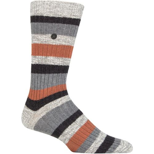 Mens 1 Pair Slub Striped Cotton Socks Auburn 5.5-7.5 Mens - Birkenstock - Modalova