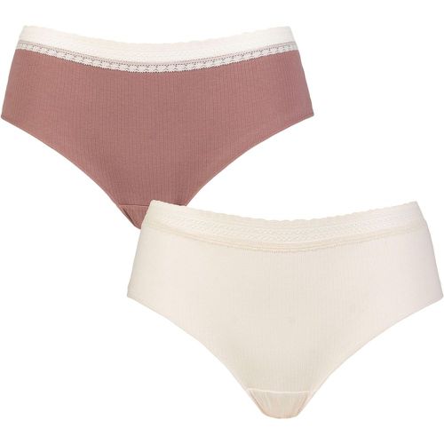 Women's 2 Pack GO Ribbed Hipster Briefs Extra Small - Sloggi - Modalova