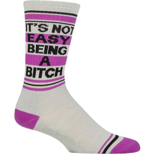 Pair It's Not Easy Being a Bitch Cotton Socks Multi One Size - Gumball Poodle - Modalova