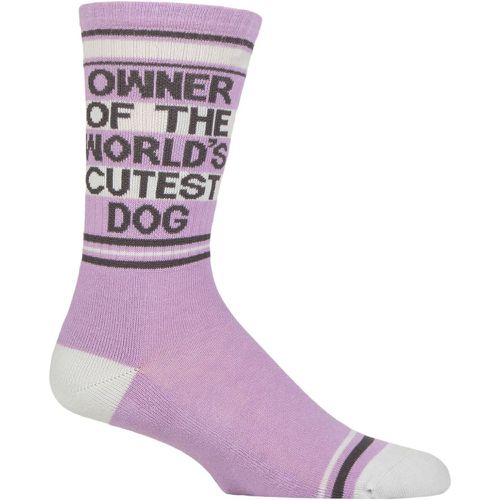 Pair Owner of The World's Cutest Dog Cotton Socks Multi One Size - Gumball Poodle - Modalova