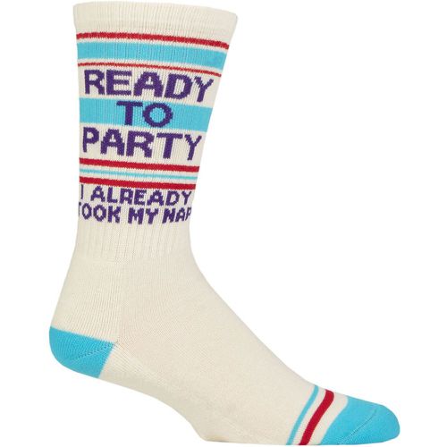 Pair Ready to Party I Already Took My Nap Cotton Socks Multi One Size - Gumball Poodle - Modalova