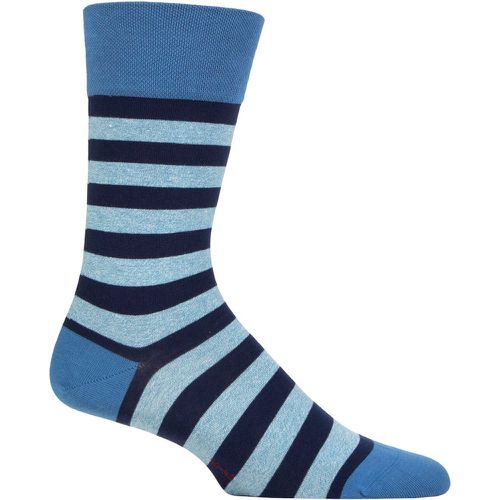 Mens 1 Pair Falke Sensitive London Striped Cotton Socks Bonnie 5.5-8 Mens - SockShop - Modalova