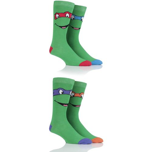 Pair Teenage Mutant Ninja Turtles Cotton Socks Men's 6-11 Mens - Film & TV Characters - Modalova