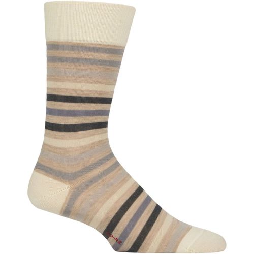 Mens 1 Pair Falke Tinted Stripe Wool Socks  8.5-11 Mens - SockShop - Modalova