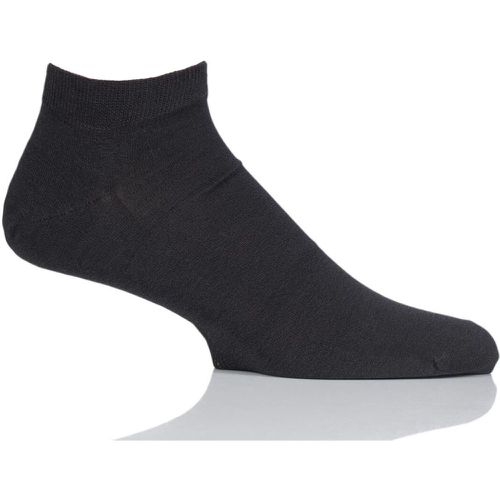 Pair Anthracite Melange Cool 24/7 Cotton Sneaker Socks Men's 11.5-12.5 Mens - Falke - Modalova