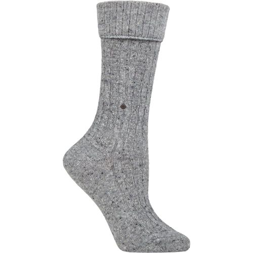 Women's 1 Pair Cosy Wool Turn Over Top Boot Socks 3.5-7 Ladies - Burlington - Modalova