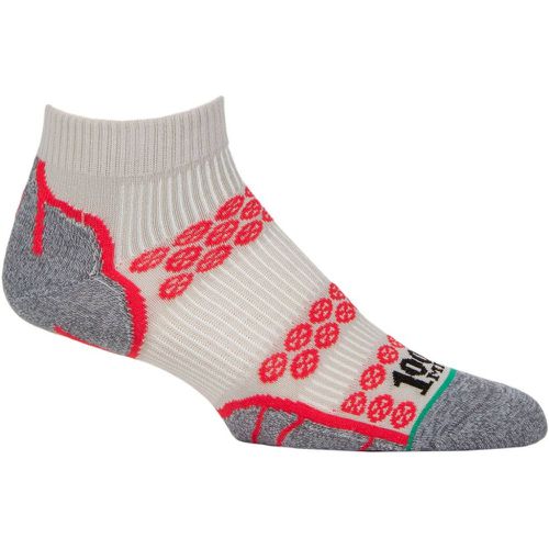 Mens and Ladies 1 Pair Lite Anklet Double Layer Socks Silver / Red 9-11.5 Mens - 1000 Mile - Modalova
