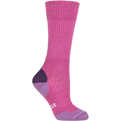 Mens and Ladies 1 Pair 'Tactel' Fusion Walking Socks In 2 Colours Mauve 3-5.5 Ladies - 1000 Mile - Modalova