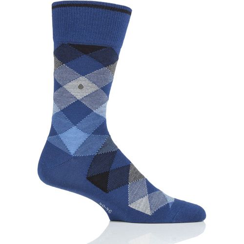 Mens 1 Pair Newcastle Virgin Wool Tartan Socks Bright 6.5-11 Mens - Burlington - Modalova