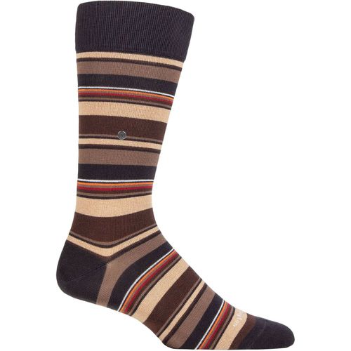 Mens 1 Pair Polo Stripe Cotton Socks 6.5-11 Mens - Burlington - Modalova