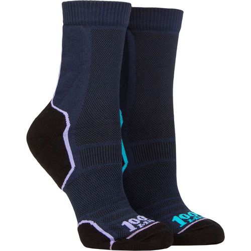 Pair Repreve Trail Socks Navy Lilac 3-5.5 Ladies - 1000 Mile - Modalova