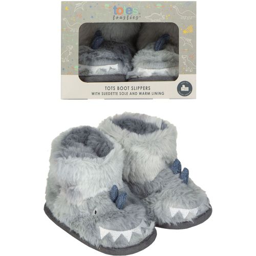 Toddlers 1 Pair Slipper Booties with Grip Dinosaur 18-24 Months - Totes - Modalova