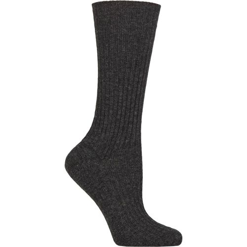 Women's 1 Pair Cosy Wool and Cashmere Boot Socks Anthracite 2.5-5 Ladies - Falke - Modalova