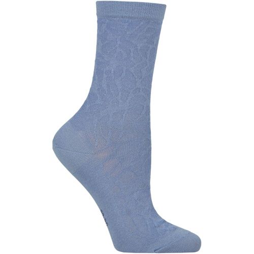 Women's 1 Pair Falke Creole Texture Animal Print Cotton Socks Ice 4-5 Women's - SockShop - Modalova