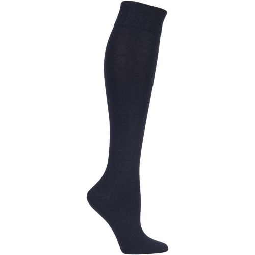 Pair Dark Navy Sensitive Berlin Merino Wool Left And Right Knee High Socks Ladies 5.5-8 Ladies - Falke - Modalova