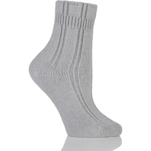 Pair Silver Angora Bed Socks Ladies 2.5-5 Ladies - Falke - Modalova