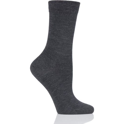 Pair Anthracite Soft Merino Wool Socks Ladies 5.5-6.5 Ladies - Falke - Modalova