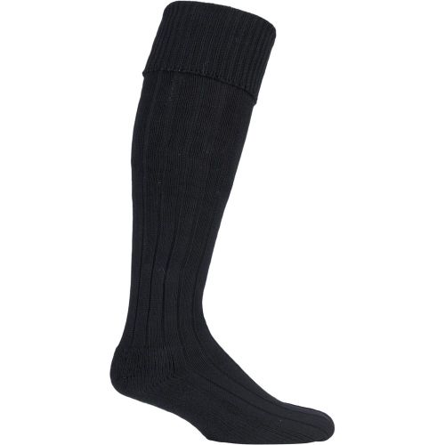 Pair Birkdale Cotton Cushioned Knee High Golf Socks Men's 12-14 Mens - Glenmuir - Modalova