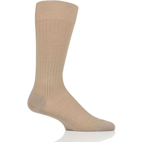 Pair Khaki Merino Wool Rib Socks Men's 13-14.5 Mens - Pantherella - Modalova