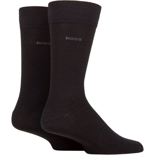 Mens 2 Pair BOSS Soft Cotton Plain Socks 11.5-14 Mens - Hugo Boss - Modalova