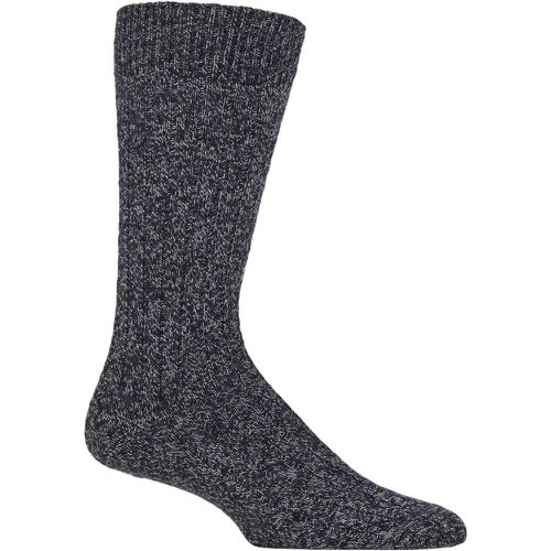 Mens 1 Pair Pantherella Rye Eco Luxe Ribbed Cotton Socks Sea 7.5-9.5 Mens - SockShop - Modalova